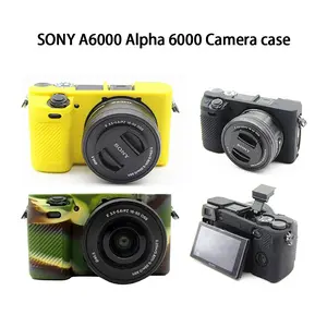 Soft Silicone A6000 Camera case Armor Skin Protector case for Sony Alpha 6000 A6000 Camera Bag