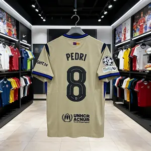 8# Pedri 25-26 Season Away Short Sleeve Soccer Jersey Fans Version Football Jersey