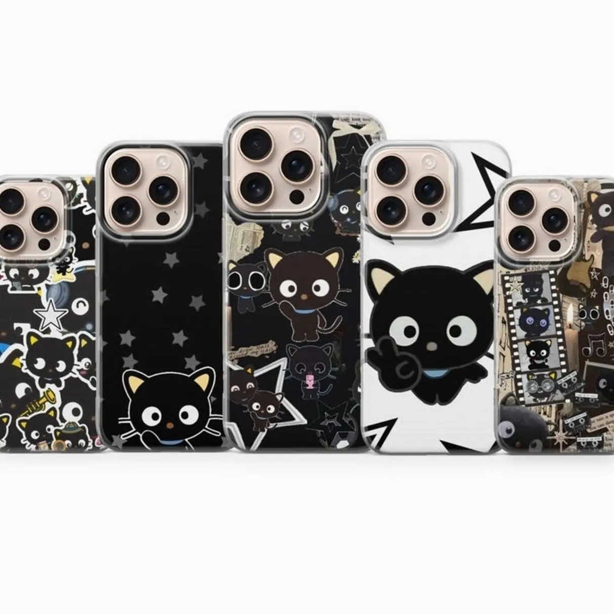 Chococat Phone Case Sanrio Cute Character Cover for iPhone 17, 16, 15, 14, 13, 12, 11, X & Galaxy.