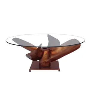 Moes FI-1062-42 Archimedes Coffee Table, Copper