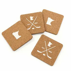 MN Hockey Cork Coaster Set