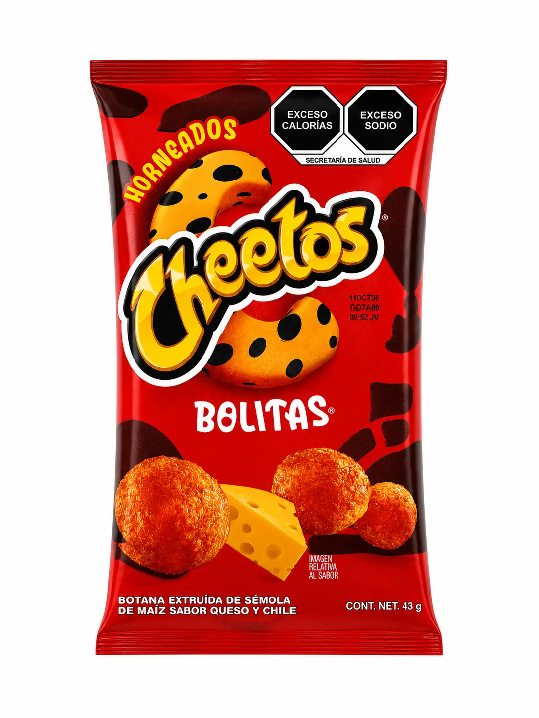 Cheetos Bolitas Cheese & Chili Flavored Corn Snack Balls | Mexican Chips | 1.51 oz (43 g)