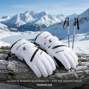 Men's and Women's Winter Ski Snow Gloves - Windproof Touchscreen Snowboard 3M Thinsulate Insulated Warm Snowmobile Gloves for Cold Weather Outdoor Activities Sports