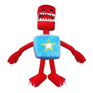 Cartoon Boxy Boo Toy Scary Game Peripheral Dolls Red Robot Filled Plush Dolls Holiday Gift Collection Dolls