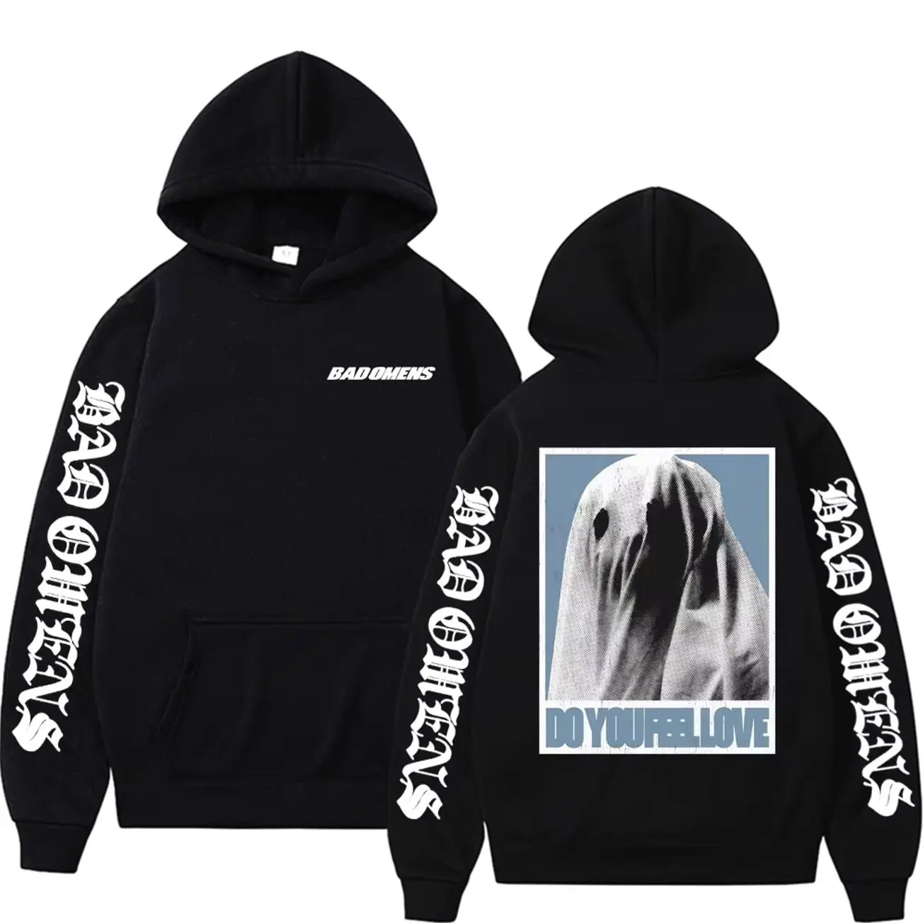 Bad Omen "Do You Feel Love" Tour Merch 2026 Hoodies Men Women Fashion Trending Hip Hop Sweatshirt High Quality Hoodie Streetwear