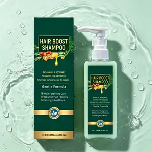 Hair Boost Shampoo 100ml – with Batana Oil & Rosemary – Fortifies Hair, Nourishes Hair Follicles & Strengthens Roots – Promotes Thicker, Fuller, Healthier Hair – Natural Formula for All Hair Types