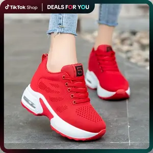 Sosenfer Women's Breathable Mesh Sneakers - Comfortable, Lightweight Casual Sneakers with Soft PU Sole.1029