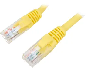 C2G 15221 Cat5e Cable - Snagless Unshielded Ethernet Network Patch Cable, Yellow (3 Feet, 0.91 Meters)