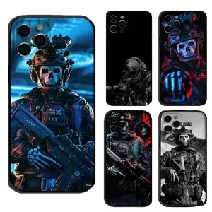 C-COD C-Call Of D-Duty Ghosts Fashion Phone Cases for iPhone 17 Air 16 Pro Max 15 14 Plus 13 12 11 Trendy Protective Cover Ideal Gift for Teens