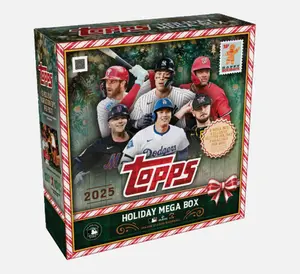 Topps 2025 MLB Holiday Mega Box - Official Major League Baseball Trading Card Mega Box