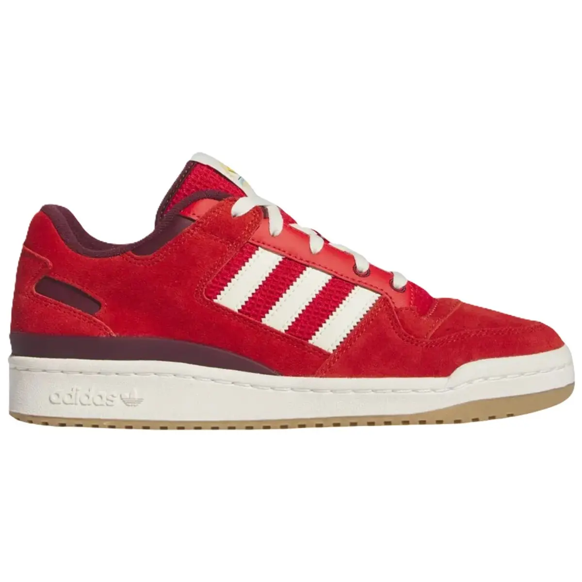 adidas Forum Low Red Off White Gum Men's Fashion Shoes New