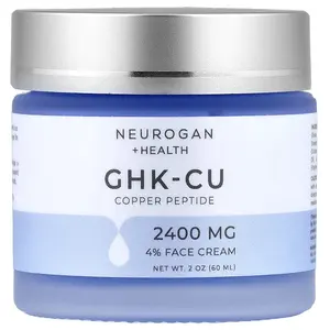 Neurogan Health GHK-CU Copper Peptide, Face Cream, 2 oz (60 ml)