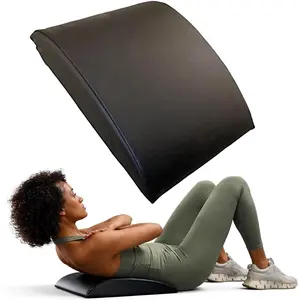 Ab Mat - Workout Mat Accessory for Abdominal Exercises, Sit-Ups, Crunches, Push-Ups, Core Training, and More - Portable Padded Shaped Mat with Curved Back Support for Toning Abs