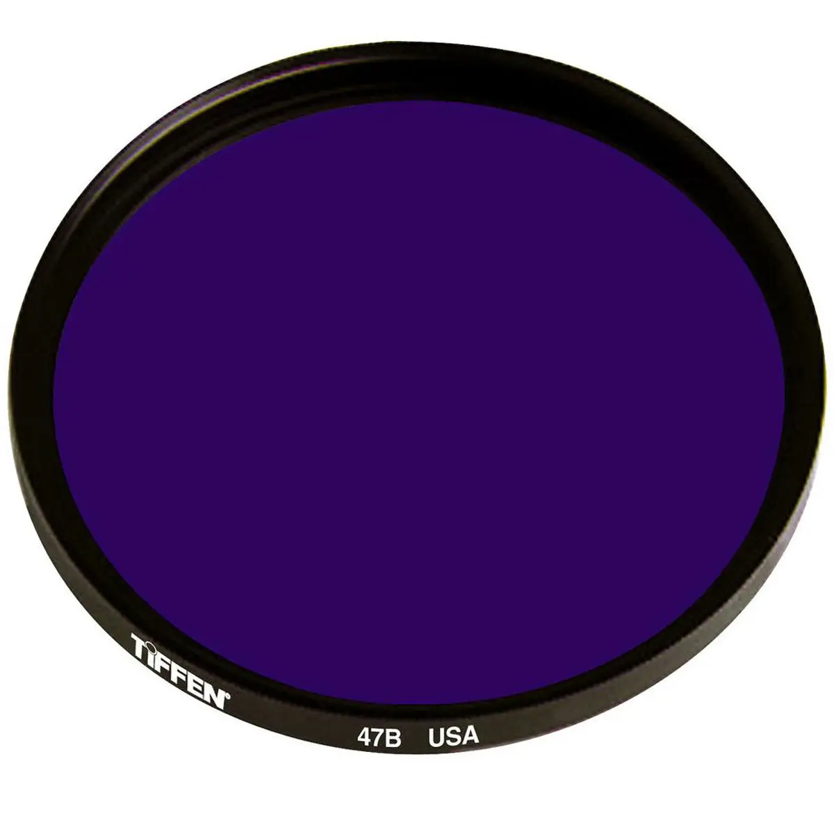 Tiffen 58mm #47 Durable Glass Lens Filter - Dark Blue, Camera Accessories for Photography Gear