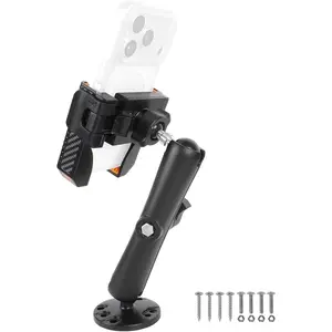 Universal Phone Mount Holder for Boat    UTV - AMPS Round Base, [1s Lock & Release][360? Adjustable], Fits 4.7"-7.2" Phones, Heavy Duty, Wall Mount