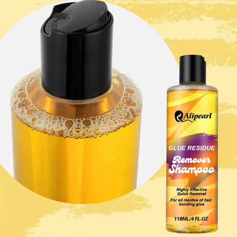 Alipearl Hair Wig Glue Residue Remover Shampoo for Wigs Extensions 4 Oz 118 ML