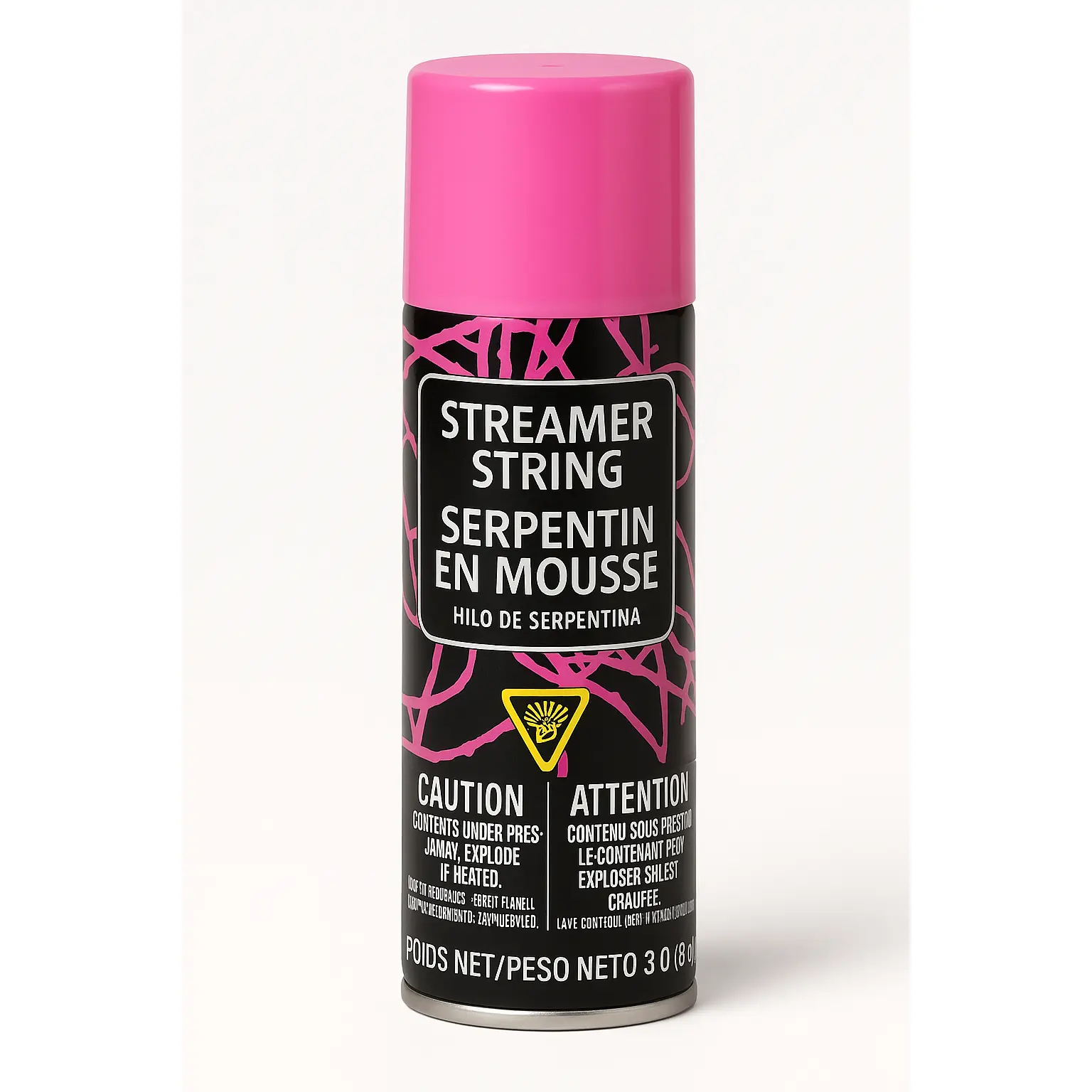 Bright Pink Streamer String Spray - 3 oz Bright Pink Streamer String Spray - 3 oz