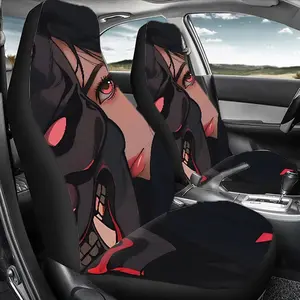 Anime Masked Character Car Seat Protector Universal, Auto Seat Protectors, 2pcs/5pcs High-Back Anime Masked Character Car Seat Covers, Automotive Seat Covers, Car Decor, Car Accessories Interior, Easy Care Machine Washable Polyester