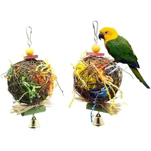 2Pcs Parrot Shredded Paper Toys, Gift Wrapping Decorative Paper, Safe Non-Toxic Filler, Suitable for Various Gift Decoration Papers, Foraging Toys, Parrot Nest Props - Home Improvement.