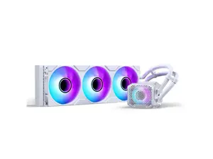 Phanteks Glacier One 360M25 G2 AIO Liquid CPU Cooler, White, RGB Pump Cap Design, 3x Performance 120mm M25 G2 PWM RGB Fans, for Intel LGA 1700, 1851, 1200, 115x and AMD AM4/AM5 sockets, White