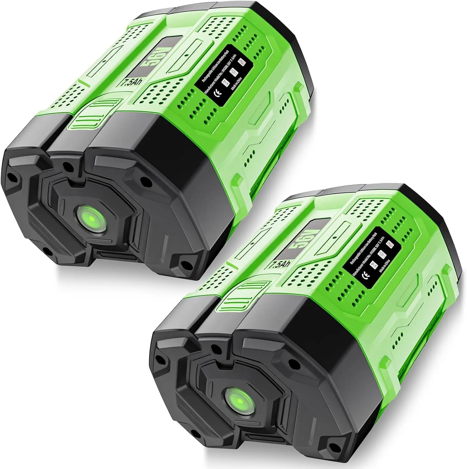 Li-Ion Cordless Drill Batteries, 2-Pack 7500mAh 56V Replacement Batteries for EGO Power Tools, Compatible with BA2800, LB6504, HT2400 & More Accessories, Cordless Drill Battery, Li Ion Batteries