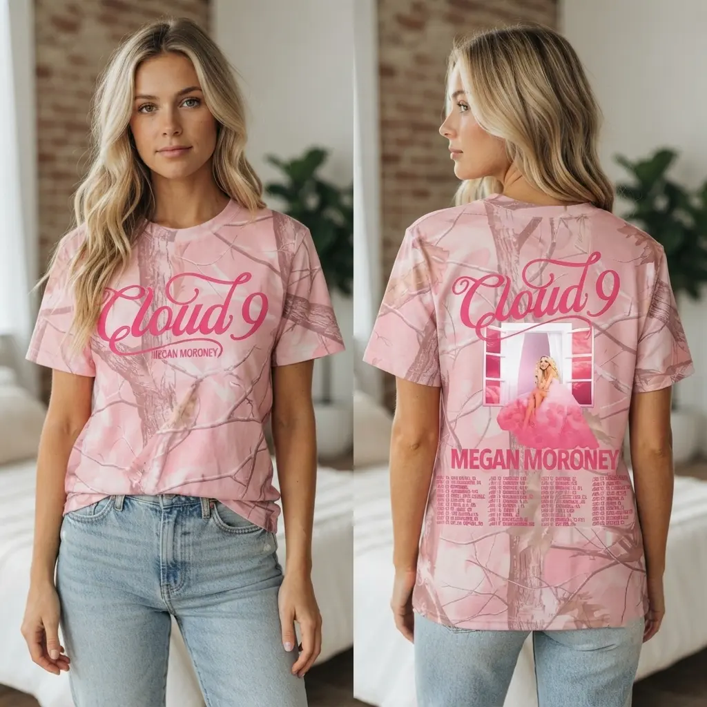 Megan Moroney Cloud 9 Vintage Pink Camo All Over Print 3d