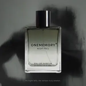 ONEMEMORY Night Fall Eau de Parfum, 3.4oz (100ml) - Timeless Masculine Woody Men's Fragrance