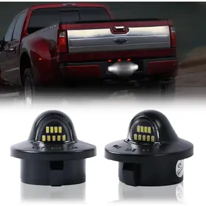 LED License Plate Light For Ford F150 F250 F350 Super Duty Ranger Explorer Bronco Excursion Expedition Tag Lamp Assembly, 6000K White 2PCS