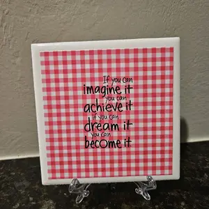 Decorative Tiles with Easel, Teacher gifts, Christmas Gifts, Teacher Appreciation Gifts, Encouragement Gifts (If you can imagine it)