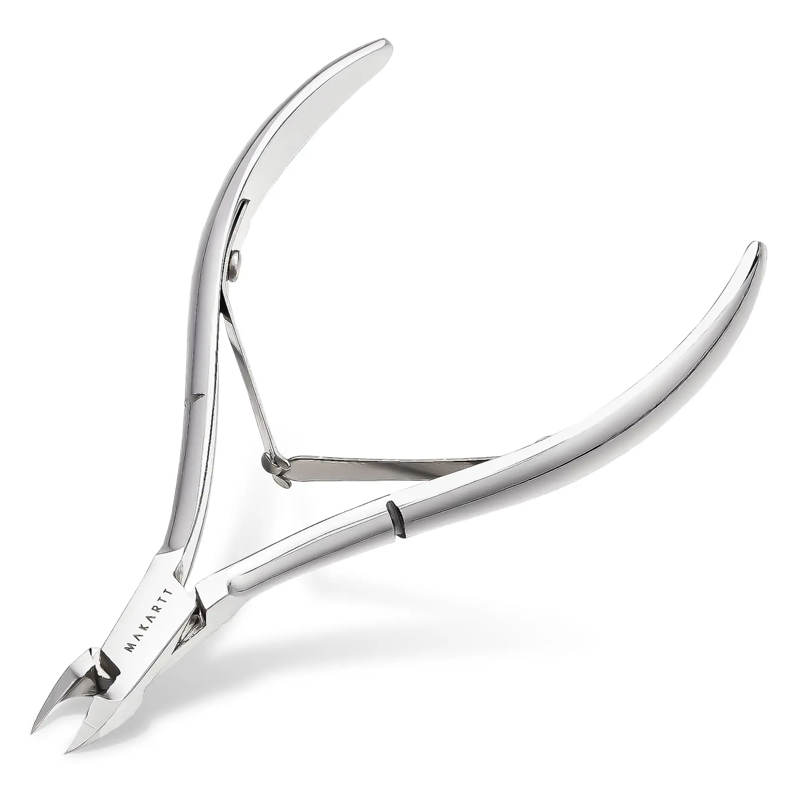 Makartt Cuticle Nipper, Full Jaw Nail Cuticle Trimmer Extremely Sharp Cuticle Cutter Nail Care Cuticle Kit for Manicure Home Salon Use (Silver, Pack of 1) Nail Art