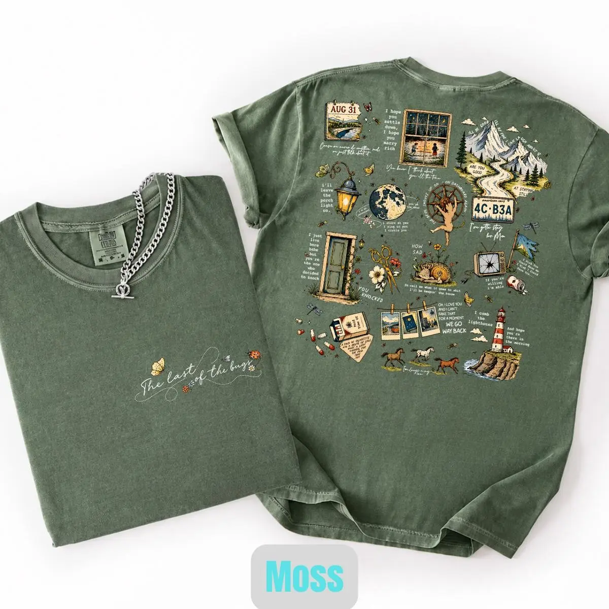 Comfort Colors Sad Bug Summer Shirt, Indie Folk Divide Concert Tee, Distressed Varsity Style Vermont T-Shirt