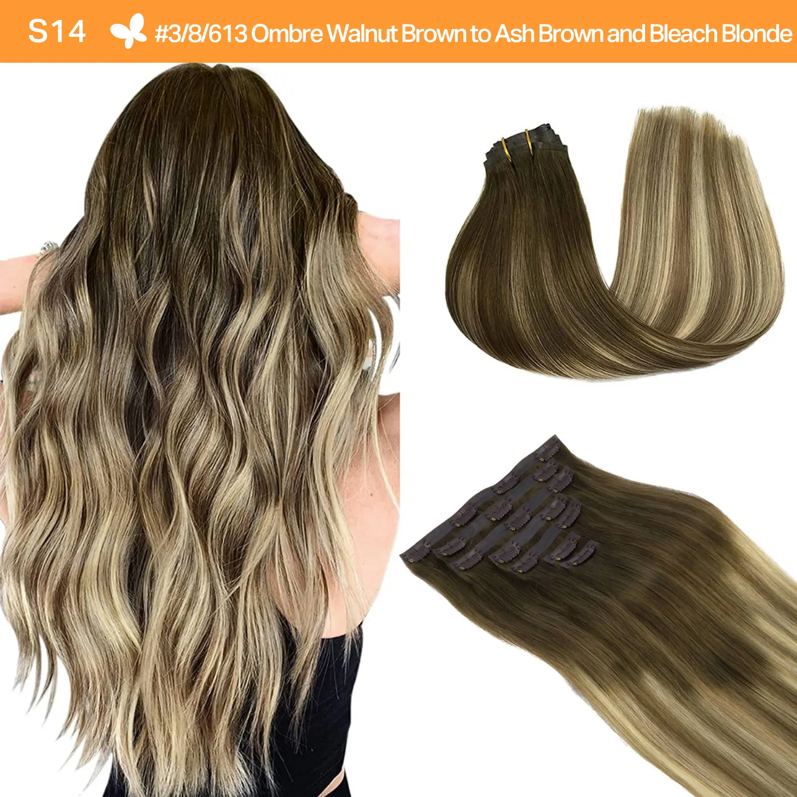 #(T3/8)P(T3/613) Walnut Brown and Bleach Blonde