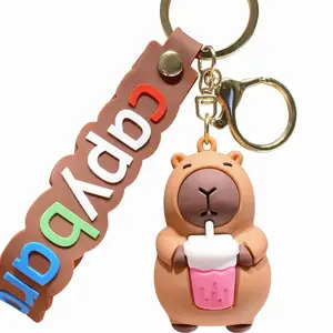 Cute Capybara Keychain – Kawaii Animal Bag Charm