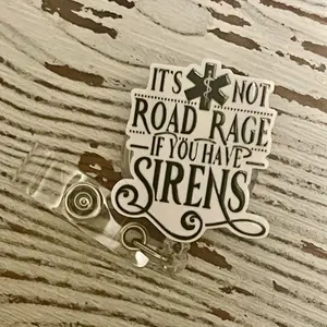 Ambulance EMT Badge Reel