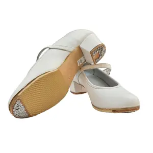 Ecodanza Genuine Leather Dance Shoes with Nails for Folkloric Flamenco & Stage Performances Durable Elegant Comfortable Heel Adjustable Strap