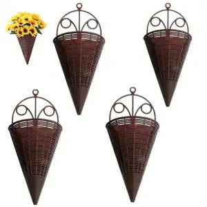 Creative Hanging Flower Basket, Wall Hanging Flower Basket, Garden Decorative Basket, Home Decor Supplies for Living Room Bedroom Garden
