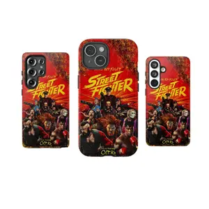 Retro 90s Arcade Fighting Game Style Phone Case for iPhone 15 14 13 12 Pro Max | Vintage Aesthetic Video Game Character Art Cover | Heavy Duty Shockproof Tough Case for Gamers | Nostalgic Martial Arts Combat Design
