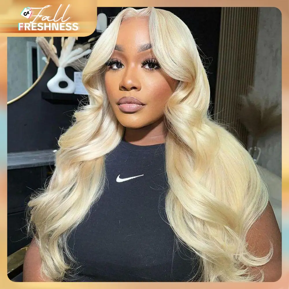 [30 Inch For Only $119]Tuneful 613 Blonde Body Wave Wig 13x6 Lace Front Wig P4/27 Ombre Pre Plucked Lace Frontal Human Hair 99J HD Transparent Lace Fr