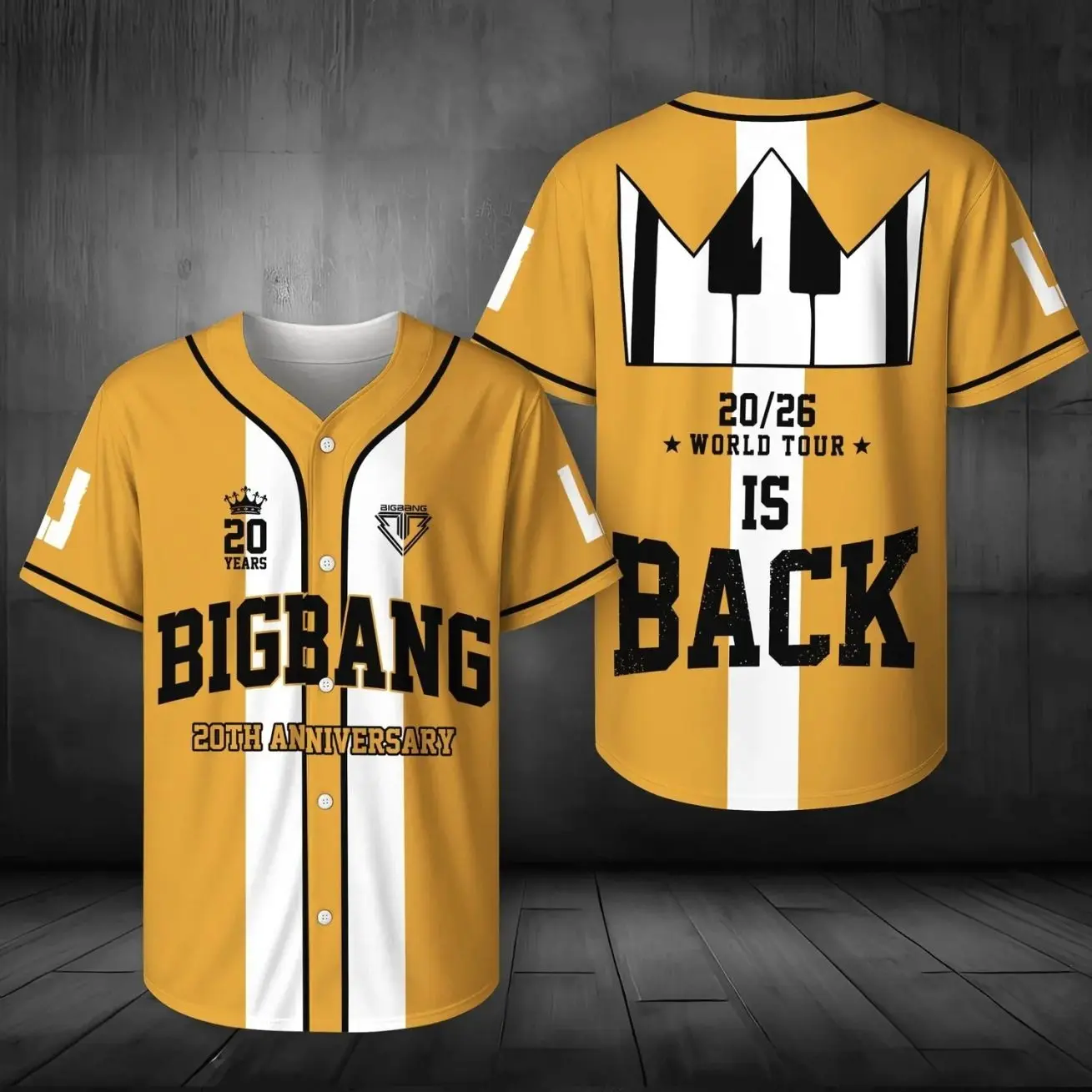 BigBang Is Back Jersey Shirt, Kpop Concert Outfit, BigBang Is Back Crop Jersey, Korean Pop Fan Shirt, Oversized Tee Gift