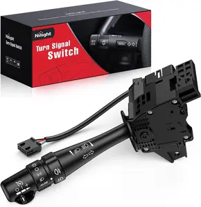 Nilight Turn Signal Switch Compatible with 2004 2005 2006 2007 Cadillac CTS 2004 2005 2006 Cadillac SRX w/Fog Lights Windshield Wiper Combination Dimmer Lever Switches with Cruise Control fathersdaygift