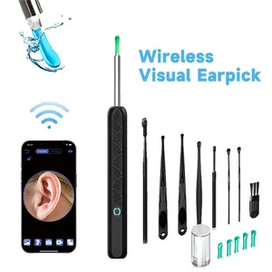 Ear Wax Removal Tool with Camera - Portable Type-C Rechargeable Earpick, Waterproof Endoscope with HD Camera, 360° Wide Angle, Compatible with iPhone & Android- Perfect for Birthday, Christmas Gifts, TikTokShopHolidayHaul