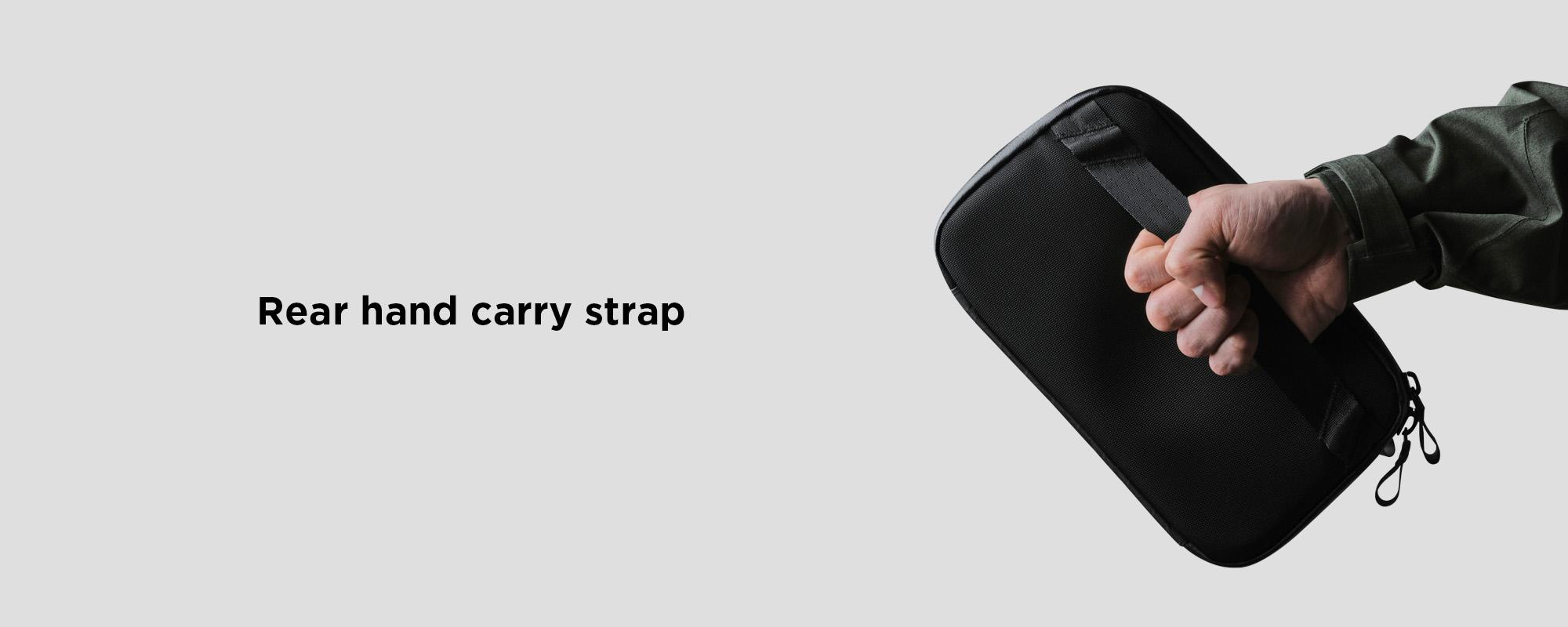 ALPAKA Elements Tech Case Mini - Compact Electronics Organizer, Small Cable Bag for Chargers and Earbuds, Phone Pouch, Travel Accessory Case, Crossbody Sling, Black X-Pac VX42