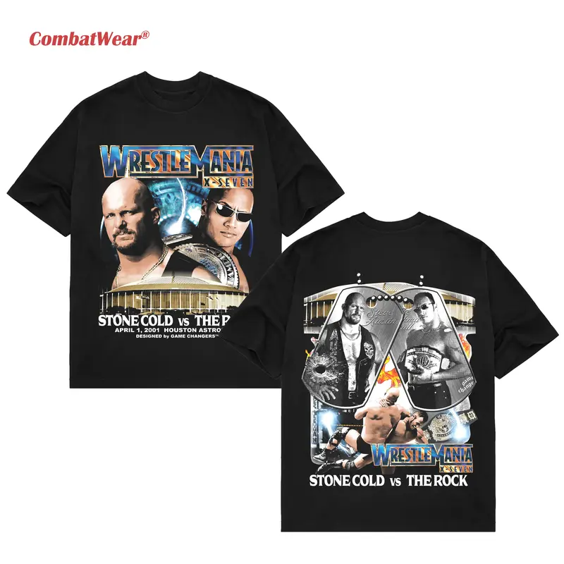 WRESTLEMANIA 17 TEE, Wrestling Graphic Tee, WWE Tee, Sports T-shirt, Athlete Shirt, Wrestling Gift Streetwear Crewneck Clothing Top Apparel