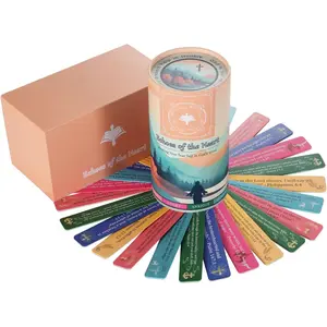 Echoes of The Heart Bible Verse Jar with 60 Color Coded Scripture Prayer Cards, Read Me When Bible Verses Jar, Christian Gifts for Women, Birthday Gift for