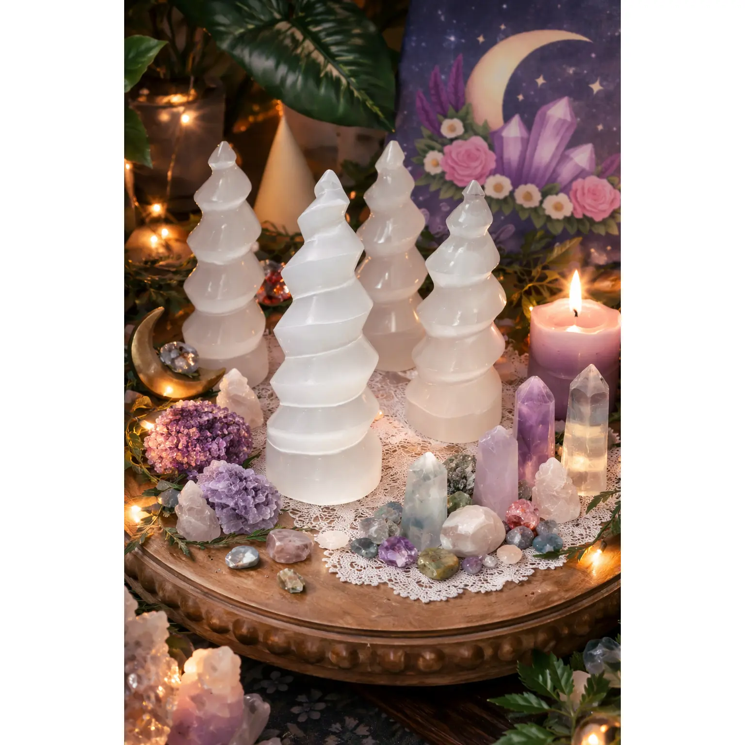 Selenite Spiral Tower