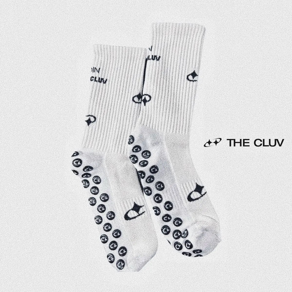 The Cluv Grip Socks for Men - Perfect for Sports and Activities - Menswear(White)
