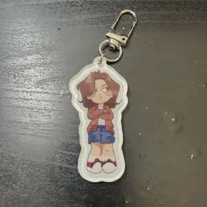 Yellowjackets Character Keychain, Clear Acrylic Charm