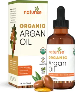 Organic Argan Oil Cold Pressed from Morocco - Hair and Skin Care - 100% Pure Moroccan Oil (1 FL. OZ.) - Comfort, Haircare