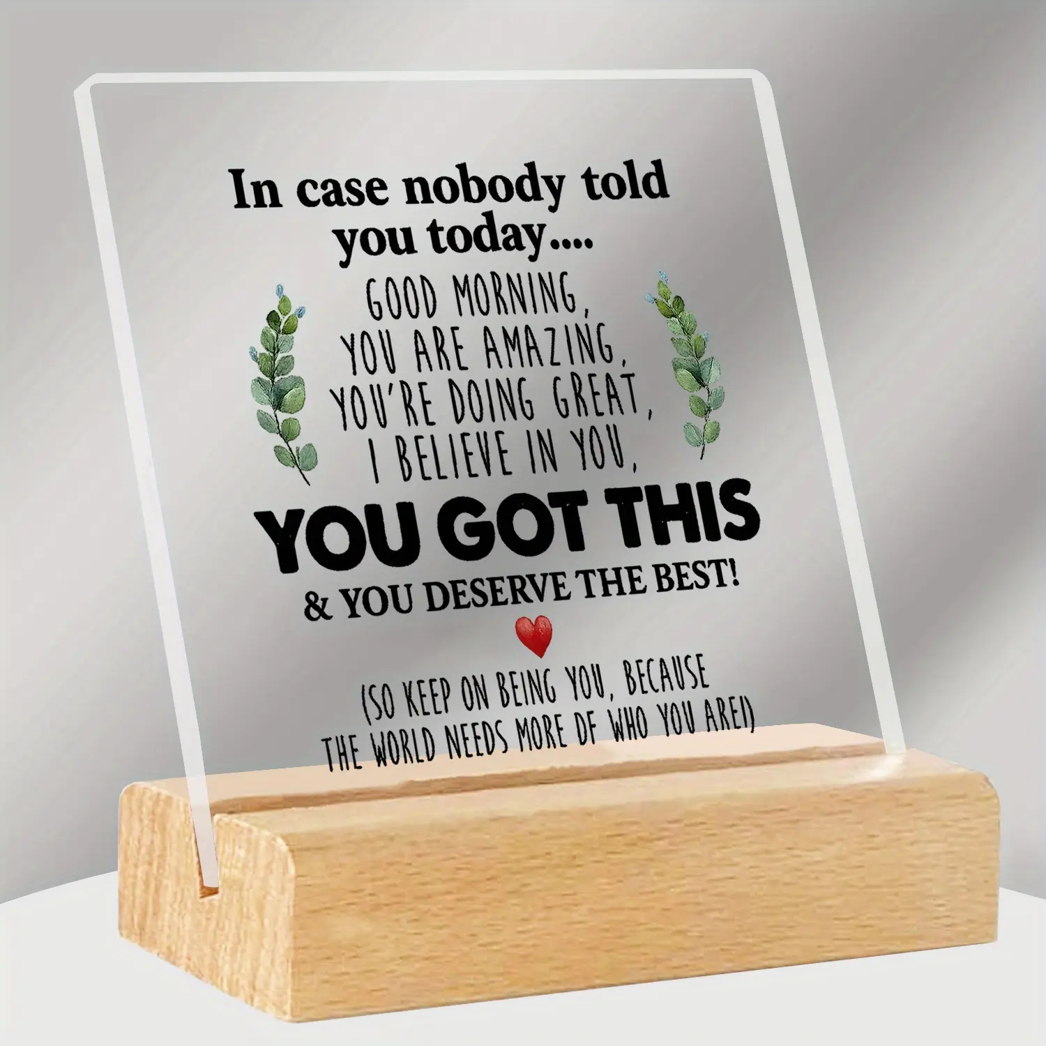 Inspirational Quotes Decorative Plaque, Seasonal Centerpiece Sign, Photography Prop, Boho Wall Art, Office Desk Decor, Home Decoration, Wooden Decor