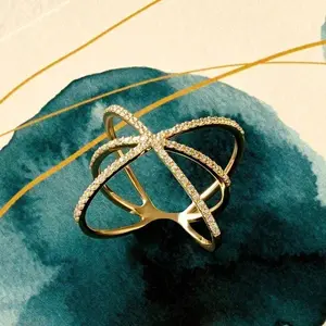 1 Pc Fashionable & Chic Irregular Shape Hollow Design Women's Ring, Engagement Party Jewelry Gift (No Box)